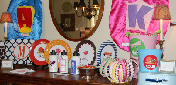Little Cupcakes Company items on display at a trunk show