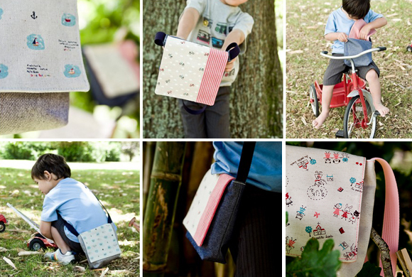 handmade bags for toddler boys and girls made with Japanese fabrics