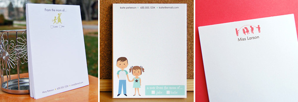 personalized notepads by sarah + abraham