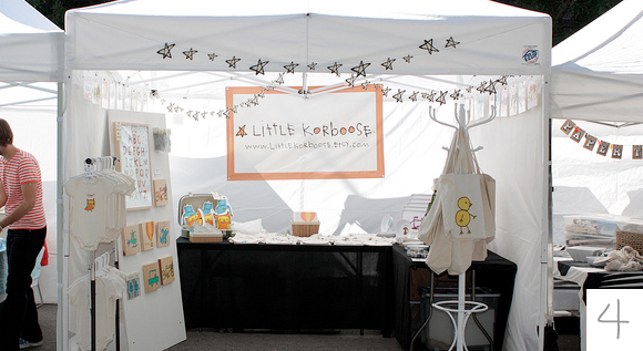 Booth Design for Indie Handmade, Little Korboose at Renegade Handmade in Chicago