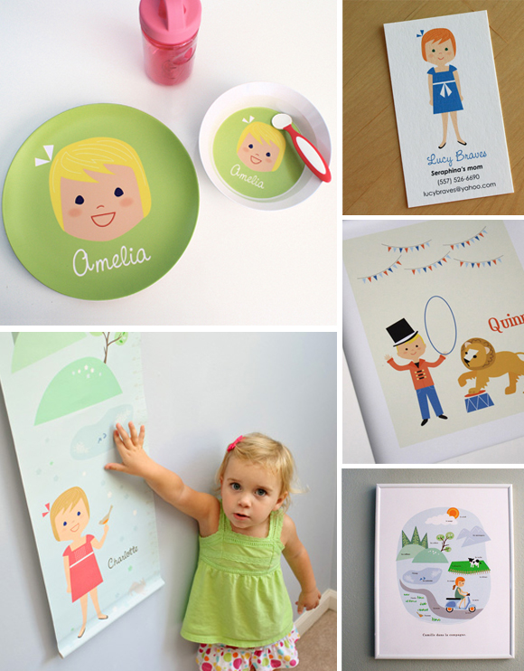 olliegraphic website launch, olliegraphic personalized illustrations