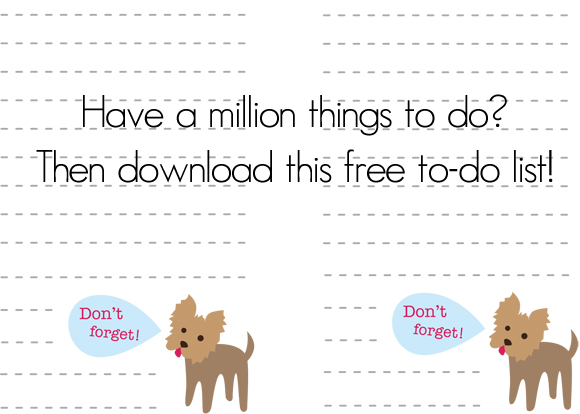 notepad, to-do list, free printable, free download, olliegraphic