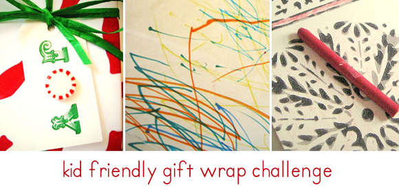 handmade gift wrap, wrapping paper DIY, craft challenge