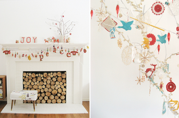dottie angel, handmade christmas tree, retro themed christmas decor, retro holiday home decor