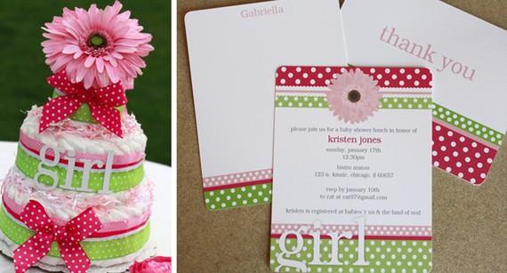 pixie chicago, diaper cake & stationery, perfect baby shower gift