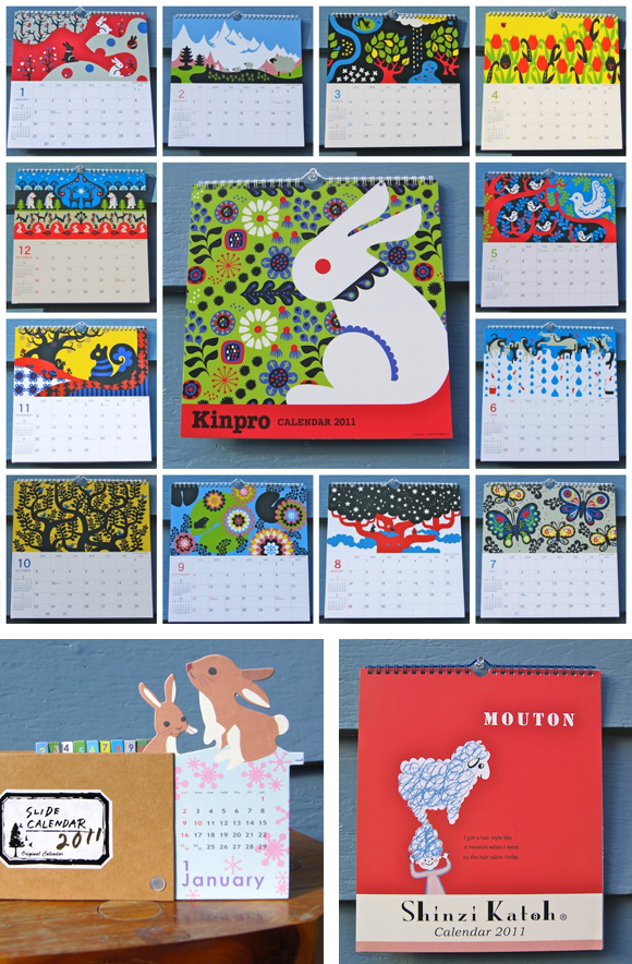 omiyage, japanese imports, 2011 calendars, shinzi katoh