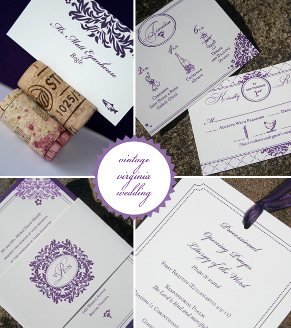 kara correspondence, handmade stationery design, vintage wedding