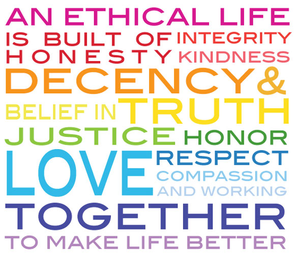 ethics printable, living the good life, ethical living, free download