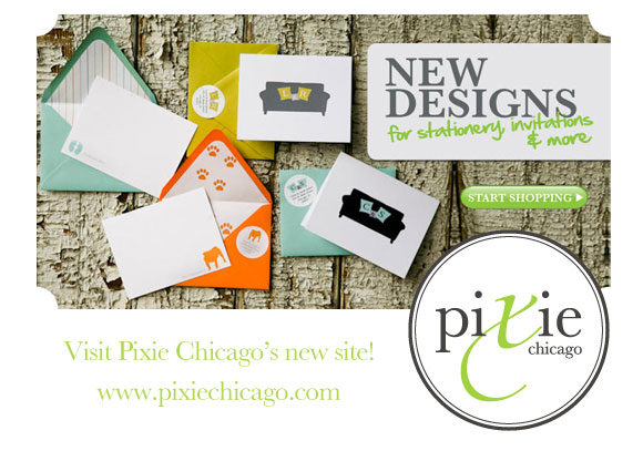 pixie chicago, stationery giveaway, custom stationery