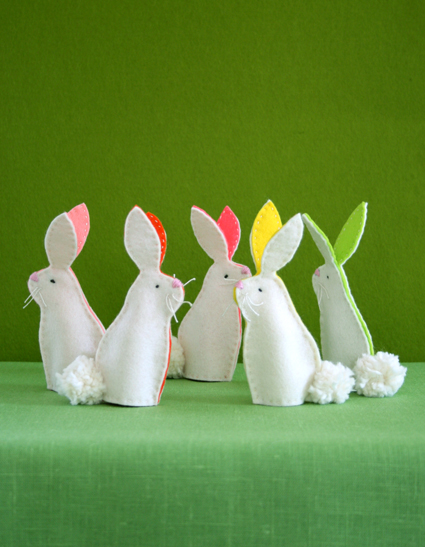 purlbee bunny tutorial, felt bunny tutorial, easter bunny tutorial, easter crafts for children