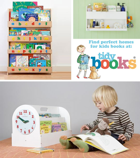 tidy books, perfect homes for childrens books, childrens storage