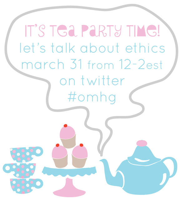twitter tea party, twitter party, tweet up, handmade ethics, business and blogging ethics
