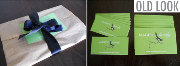magpie lovely handmade boutique, small business rebranding, branding makeover, website makeover