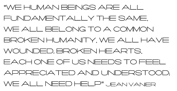 jean vanier, sixty ways to build community, you are not alone, sustainable community development