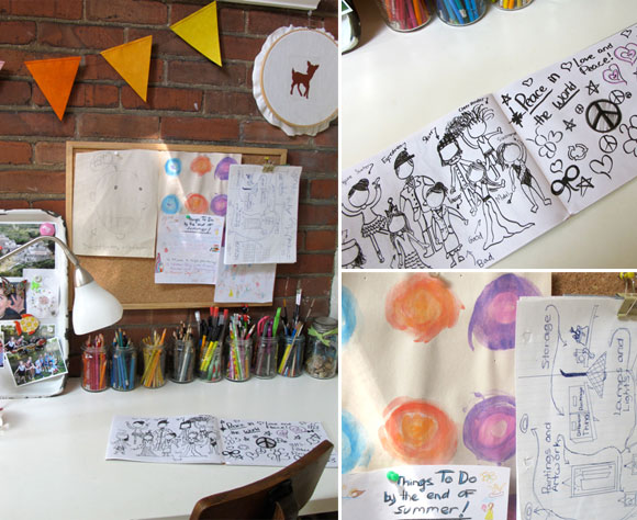 debra norton, vintage paper parade, creative spaces for creative kids