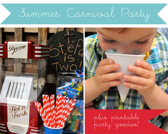 summer carnival birthday party, vintage carnival party, carnival party printables, vintage paper parade