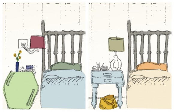 illustration of bedroom style changes