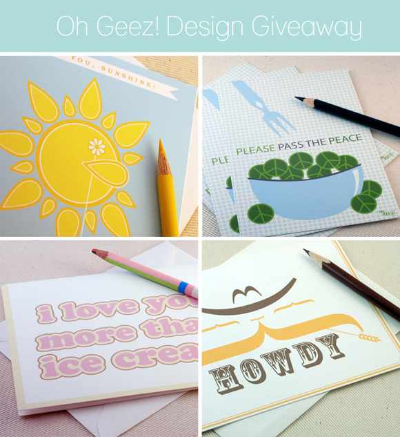Oh Geez Design, stationery design, handmade greeting cards