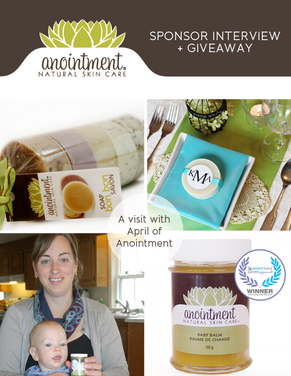anointment natural skin care, april mackinnon, sponsor giveaway