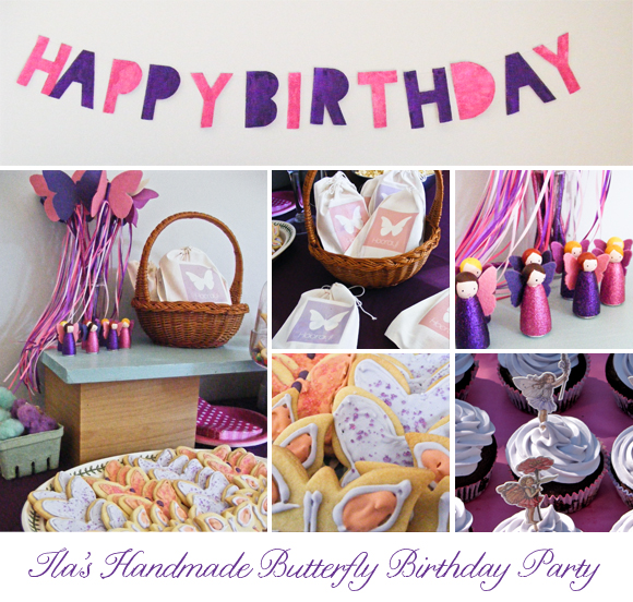 Butterfly Birthday party, handmade parties, party planning for kids