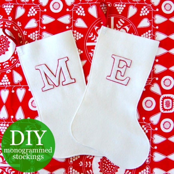 Christmas Hanging Pinned Magnetic Monogram Stocking Accessory 4"H Select Letter