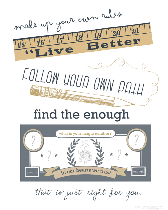 make up your own rules print, oh my handmade printable