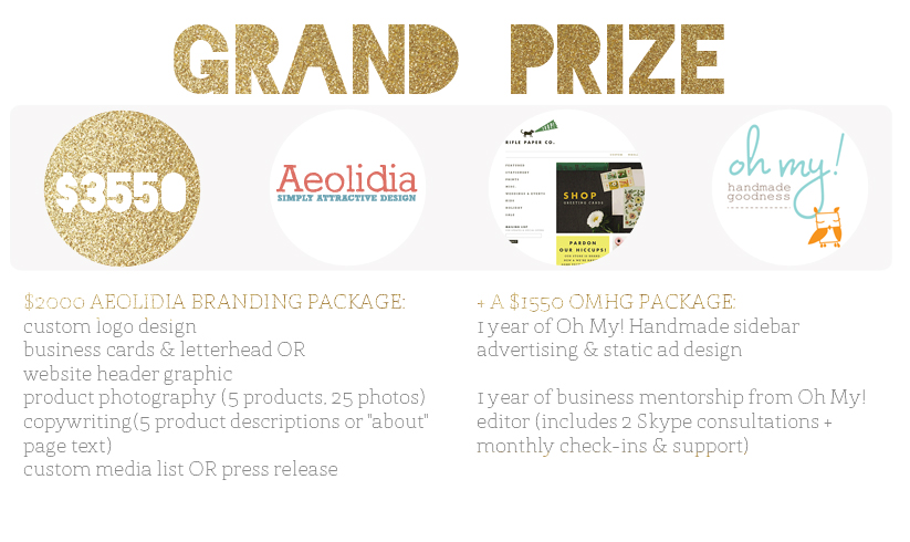 entrepreneur giveaway. new biz for the new year, aeolidia giveaway