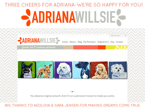 adriana willsie business makeover, Aeolidia small business branding and logo design, Sara Jensen