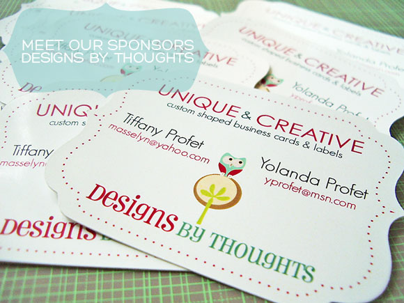 design by thoughts, custom shape business cards