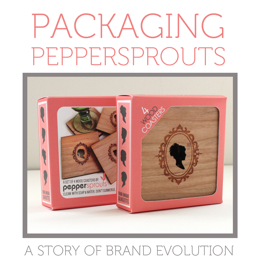 packaging peppersprouts, brand evolution, diy branding, diy packaging