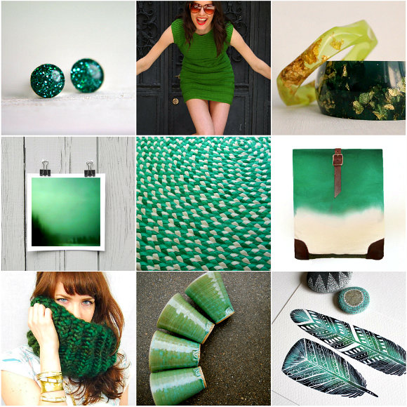 Pantone Emerald Handmade