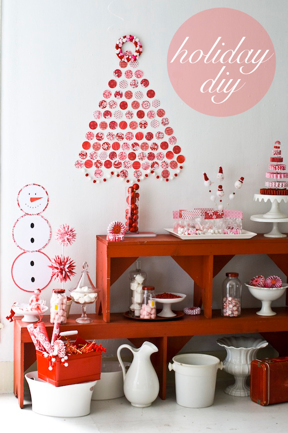 holiday with matthew mead, holiday paper tree diy